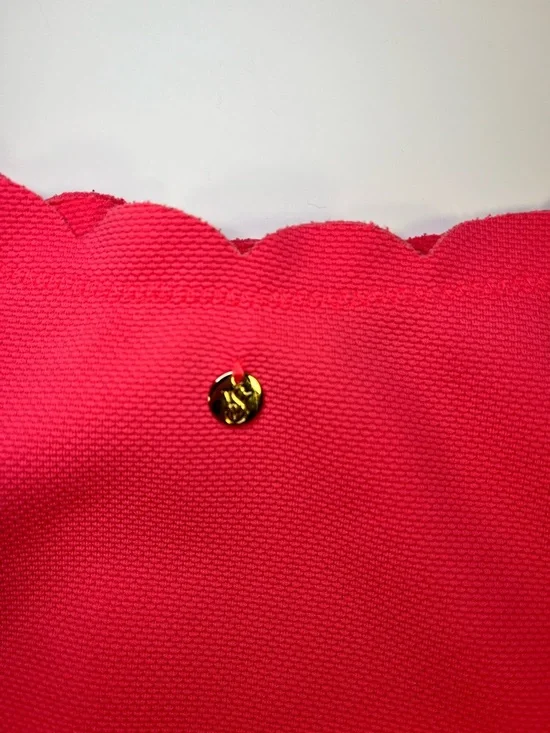 Victoria's Secret Scallop High Waist Cheeky Coral Pink Bikini, size Medium - Picture 8 of 10